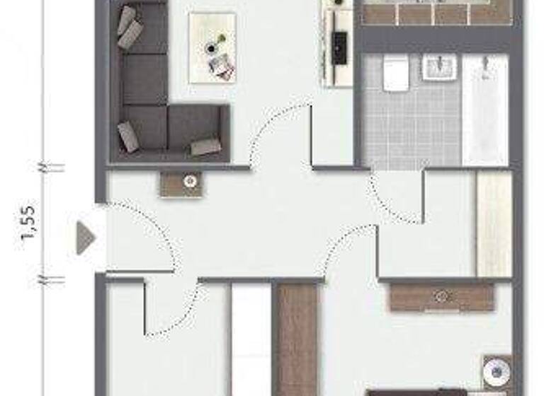 Wohnung zur Miete 463 € 3 Zimmer 70 m² 3. Geschoss frei ab sofort Hinter der Mauer 12 Innenstadt Gera 07545