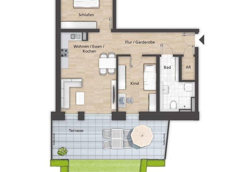 Terrassenwohnung zur Miete 1.250 € 3 Zimmer 88,3 m² EG frei ab sofort Theodor-Mathieu-Strasse 10 Bamberg 96052