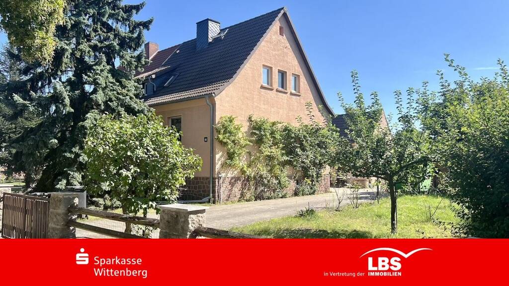 Doppelhaushälfte zum Kauf 99.990 € 4 Zimmer 90 m² 1.200 m² Grundstück frei ab sofort Radis Kemberg 06901