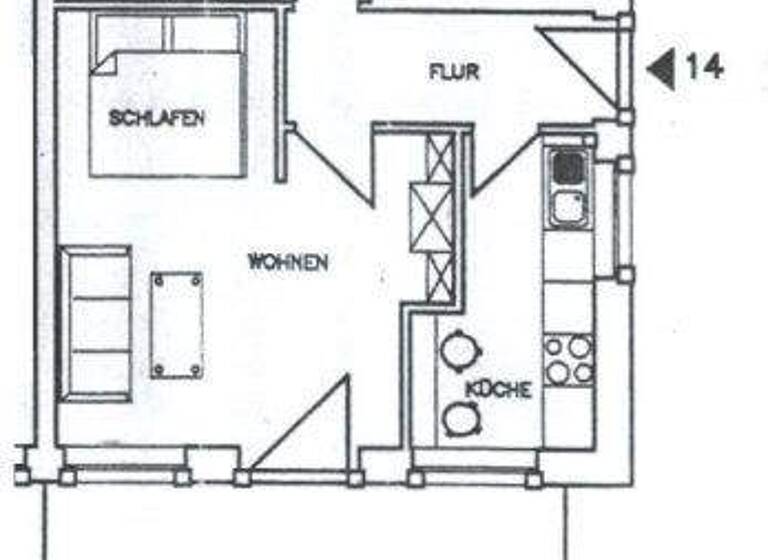 Studio zum Kauf 95.000 € 1 Zimmer 38,4 m² EG Stollestraße Löbtau-Nord Dresden 01159