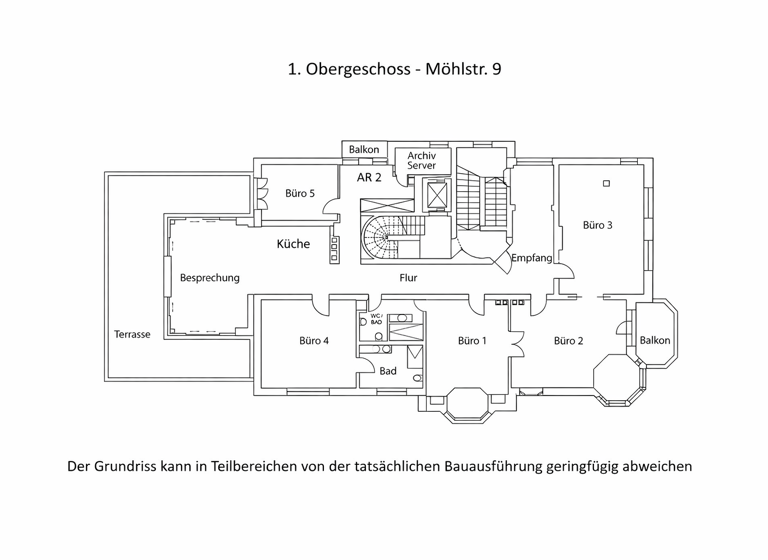 Wohnung zur Miete 11.570 € 6 Zimmer 317 m² 1. Geschoss frei ab sofort Möhlstraße 9 Bogenhausen München 81675