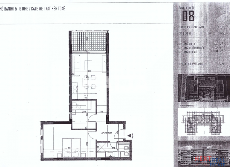 Studio zum Kauf 92.505 € 3 Zimmer 74,7 m² 5. Geschoss ORIKUM Vlora 9404