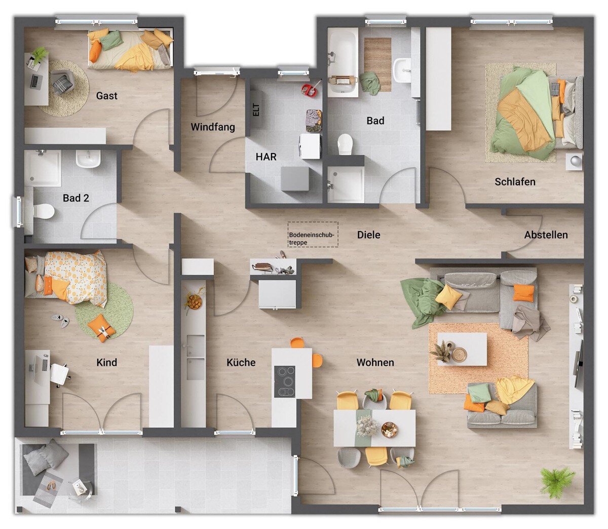 Bungalow zum Kauf provisionsfrei 347.160 € 4 Zimmer 131 m²<br/>Wohnfläche 655 m²<br/>Grundstück Lettenreuth Michelau in Oberfranken 96247