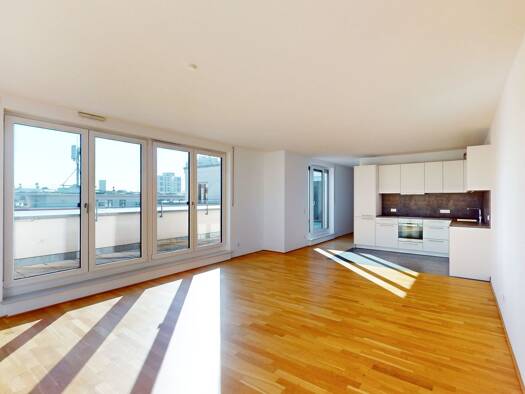 Penthouse zur Miete 1.845 € 2 Zimmer 106,4 m² 5. Geschoss Am Klarapfel 2 Preungesheim Frankfurt am Main 60435