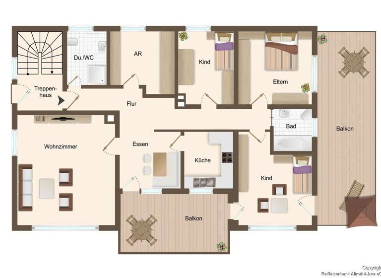 Wohnung zum Kauf 450.000 € 9 Zimmer 241 m² 3. Geschoss frei ab sofort Adalbert-Stifter Straße 44 Greding 91171