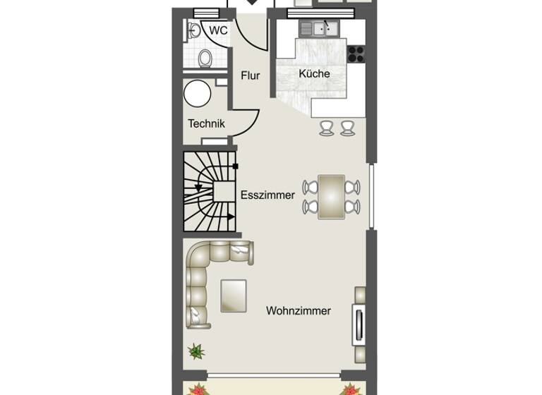 Reihenendhaus zum Kauf provisionsfrei 684.000 € 5,5 Zimmer 133 m² 201 m² Grundstück Julia-Domna-Weg 1 Wyhlen Grenzach-Wyhlen / Wyhlen 79639