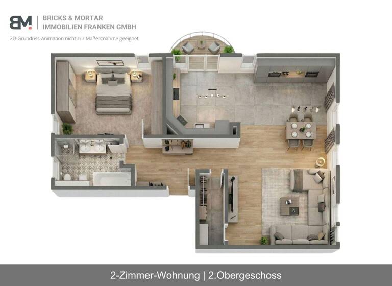 Wohnung zum Kauf 237.500 € 2 Zimmer 74 m² 2. Geschoss Roth 91154