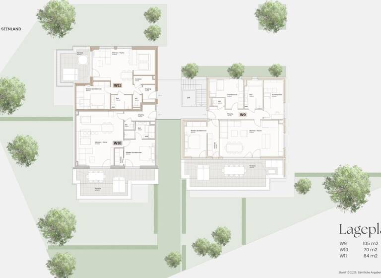 Wohnung zum Kauf - Erstbezug provisionsfrei 445.500 € 2 Zimmer 64,1 m² 2. Geschoss frei ab 01.07.2027 Seekirchnerstrasse Obertrum 5162