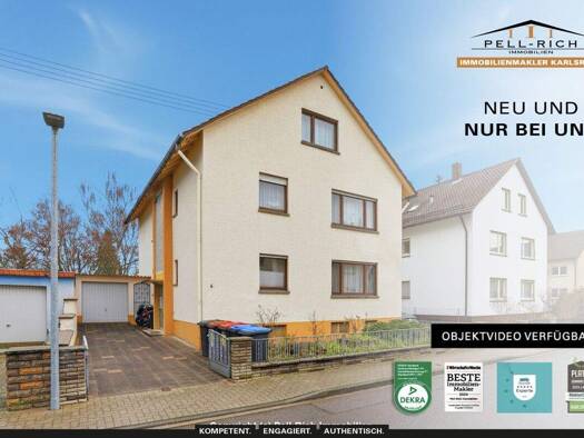 Mehrfamilienhaus zum Kauf 700.000 € 13 Zimmer 258 m² 475 m² Grundstück Neureut Karlsruhe 76149