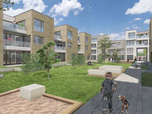 Wohnung zur Miete - Erstbezug nur mit Wohnberechtigungsschein 761 € 2 Zimmer 54,3 m² 2. Geschoss frei ab 01.08.2026 Christian-Dierig-Straße 10 Pfersee Augsburg 86157