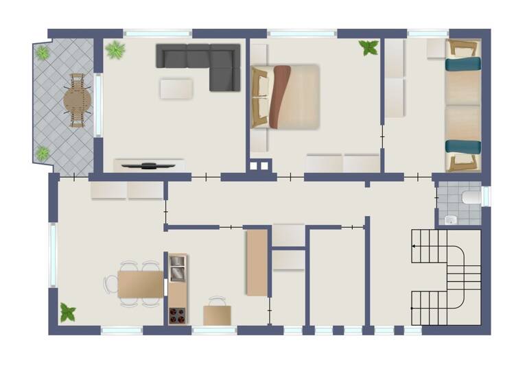 Haus zur Miete 2.900 € 11 Zimmer 220 m² 716 m² Grundstück frei ab sofort Horb 72160