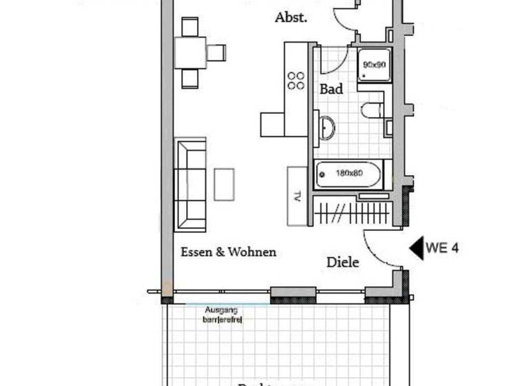 Wohnung zum Kauf - Erstbezug provisionsfrei 2 Zimmer 80,4 m² 1. Geschoss Wittlinger Straße Rümmingen 79595