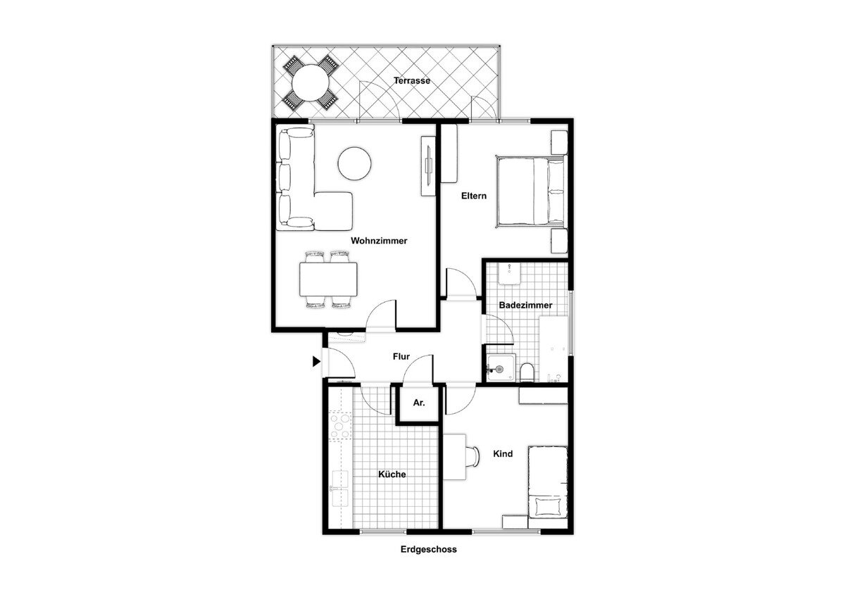 Wohnung zum Kauf 155.000 € 3 Zimmer 84,9 m²<br/>Wohnfläche EG<br/>Geschoss Mitte - Bezirk 5 Delmenhorst 27753