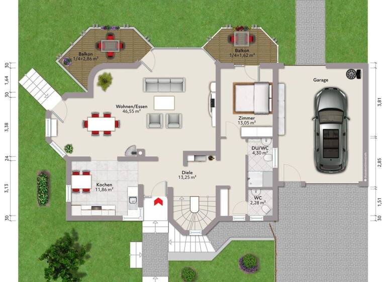 Einfamilienhaus zum Kauf 690.000 € 5 Zimmer 176 m² 798 m² Grundstück Rauental Rastatt 76437