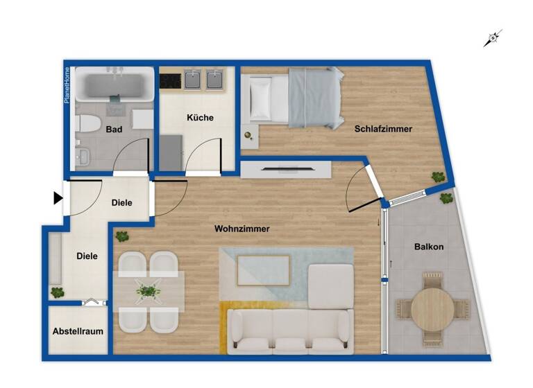Wohnung zum Kauf 195.000 € 2 Zimmer 53,3 m²<br/>Wohnfläche 8.<br/>Geschoss ab sofort<br/>Verfügbarkeit Göggingen Augsburg 86199