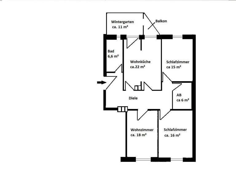 Wohnung zum Kauf 375.000 € 3,5 Zimmer 100 m²<br/>Wohnfläche 4.<br/>Geschoss ab sofort<br/>Verfügbarkeit Südstadt Fürth 90763