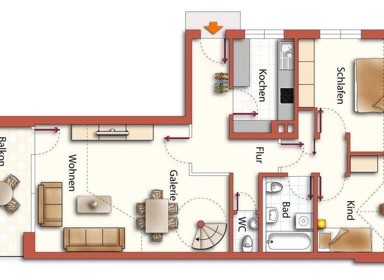 Maisonette zum Kauf 562.000 € 4 Zimmer 118,6 m² 3. Geschoss Überlingen 88662