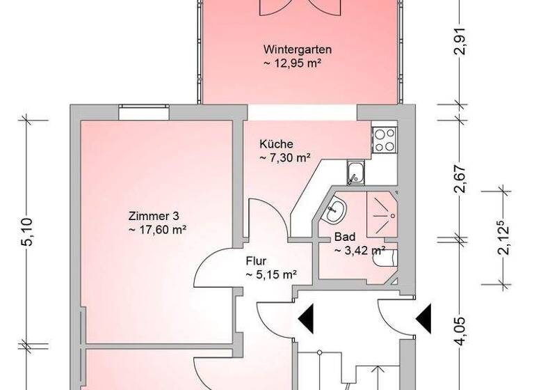 Wohnung zum Kauf 689.000 € 3 Zimmer 83,3 m² Barmbek-Nord Hamburg 22305