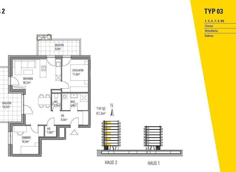 Wohnung zum Kauf - Erstbezug 289.000 € 3 Zimmer 67,3 m² 1. Geschoss Rosentaler Straße 6 Villacher Vorstadt Klagenfurt am Wörthersee 9020