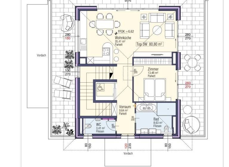 Penthouse zum Kauf - Erstbezug 2.280.000 € 2 Zimmer 80,8 m² frei ab 01.05.2027 Maria Wörth 9082