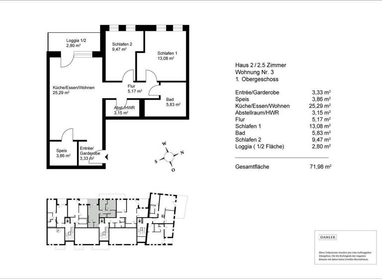 Wohnung zum Kauf - Erstbezug 424.682 € 2,5 Zimmer 72 m² 1. Geschoss Hofkirchen 94544