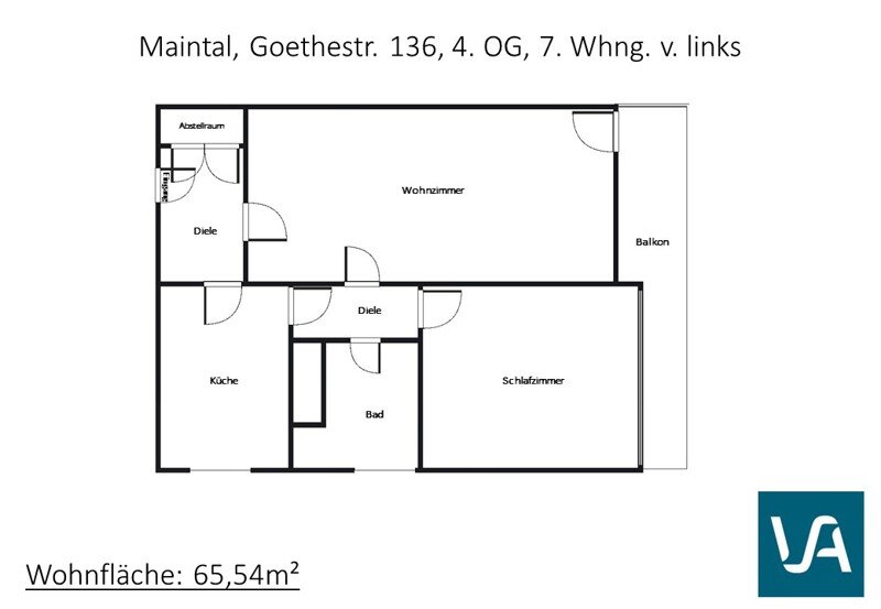 Wohnung zur Miete 688 € 2 Zimmer 65,5 m²<br/>Wohnfläche 4.<br/>Geschoss 22.01.2025<br/>Verfügbarkeit Goethestr. 136 Bischofsheim Maintal 63477