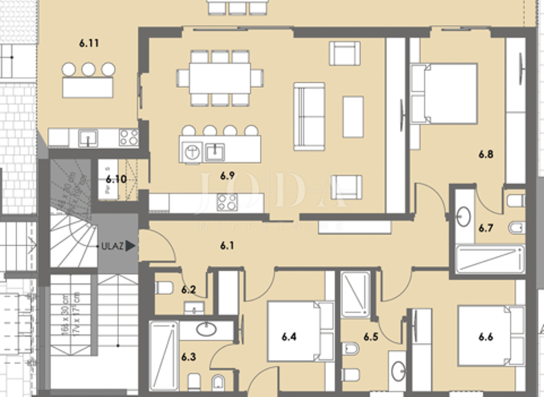 Wohnung zum Kauf 660.000 € 4 Zimmer 1. Geschoss Malinska-Dubasnica 51511