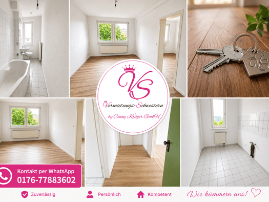 Wohnung zur Miete 255 € 2 Zimmer 46,5 m² Geibelstraße 166 Gablenz Gablenz 09127