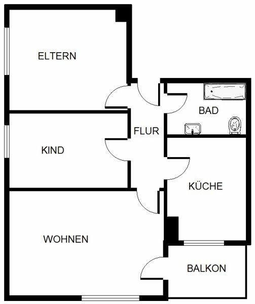 Wohnung zur Miete 619 € 3,5 Zimmer 59,3 m²<br/>Wohnfläche 1.<br/>Geschoss 01.12.2024<br/>Verfügbarkeit Hegemannsfeld 41 Katernberg Essen 45327