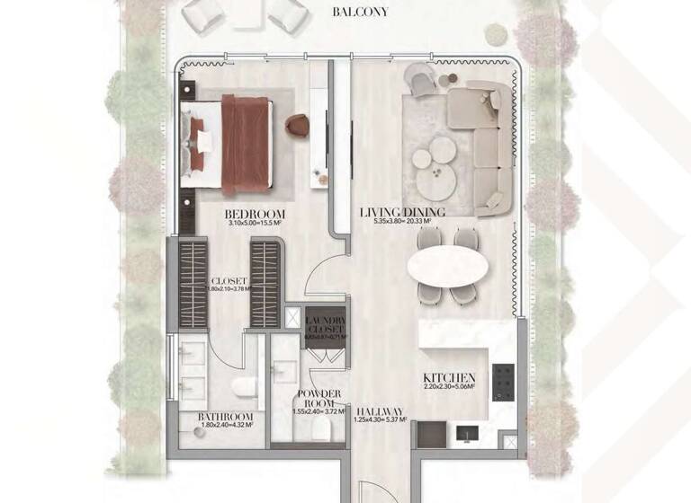 Wohnung zum Kauf provisionsfrei 408.390 € 2 Zimmer 71,8 m² Dubai