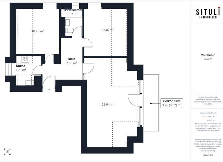 Wohnung zum Kauf 349.000 € 3 Zimmer 63 m² 2. Geschoss Fürstenfeldbruck 82256