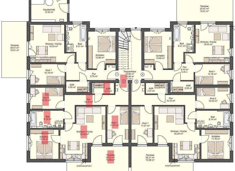 Terrassenwohnung zur Miete 1.312 € 4 Zimmer 93,7 m² EG frei ab 01.10.2026 Tribseer Stralsund 18437