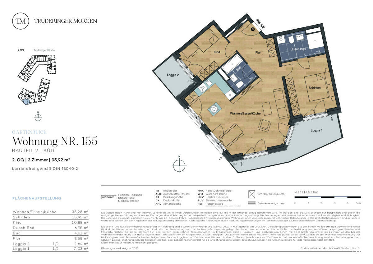 Wohnung zum Kauf 1.359.000 € 3 Zimmer 95,9 m²<br/>Wohnfläche 2.<br/>Geschoss Truderinger Straße 58 Berg am Laim München 81673