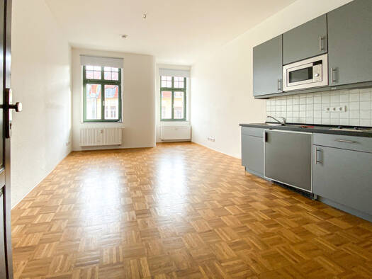 Studio zur Miete 325 € 1 Zimmer 27 m² 3. Geschoss Ludwig-Wucherer-Straße 87 Paulusviertel Halle (Saale) 06108