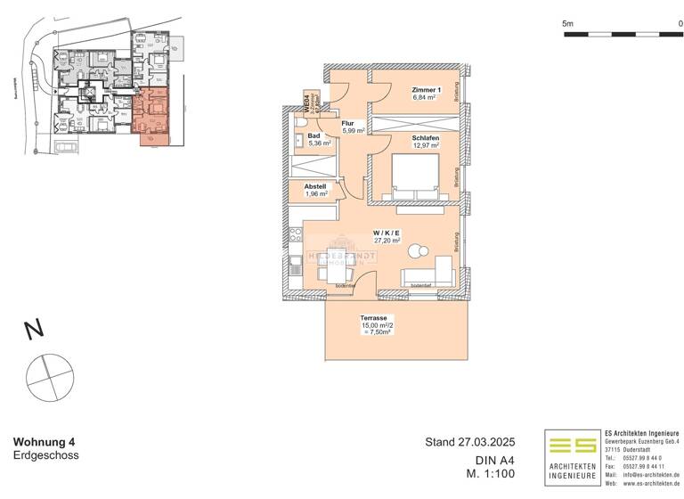Wohnung zum Kauf 288.235 € 3 Zimmer 67,8 m² Weißdornweg Bovenden 37120