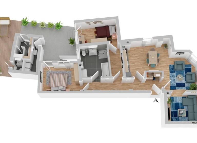 Wohnung zur Miete 1.200 € 4 Zimmer 106,3 m²<br/>Wohnfläche EG<br/>Geschoss ab sofort<br/>Verfügbarkeit Kyffhäuserstraße 11 Innenstadt Worms 67547