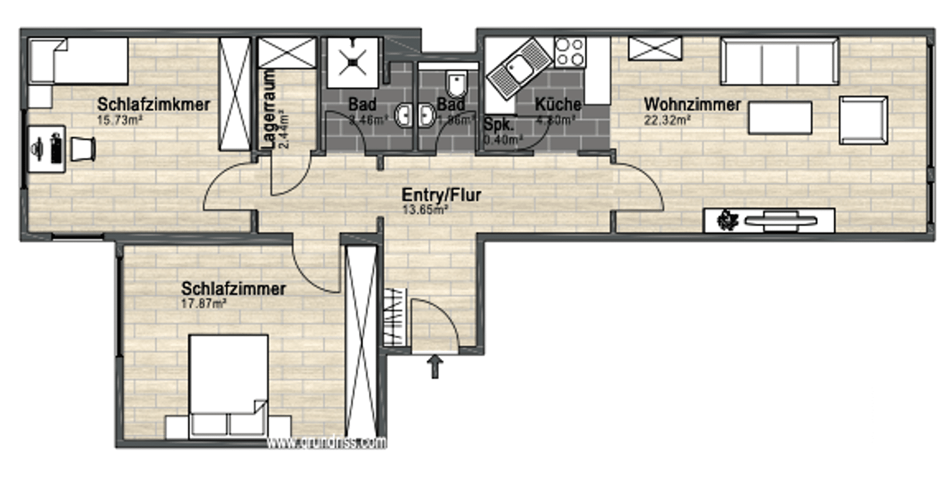 Wohnung zum Kauf 249.000 € 3 Zimmer 83 m²<br/>Wohnfläche 3.<br/>Geschoss Stadtkern Braunschweig 38100