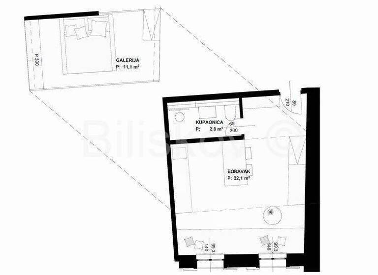 Studio zum Kauf 252.000 € 1 Zimmer 36 m² 2. Geschoss Bol