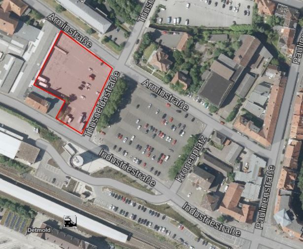 Gewerbegrundstück zum Kauf 800.000 € 3.646 m²<br/>Grundstück Detmold - Kernstadt Detmold 32756