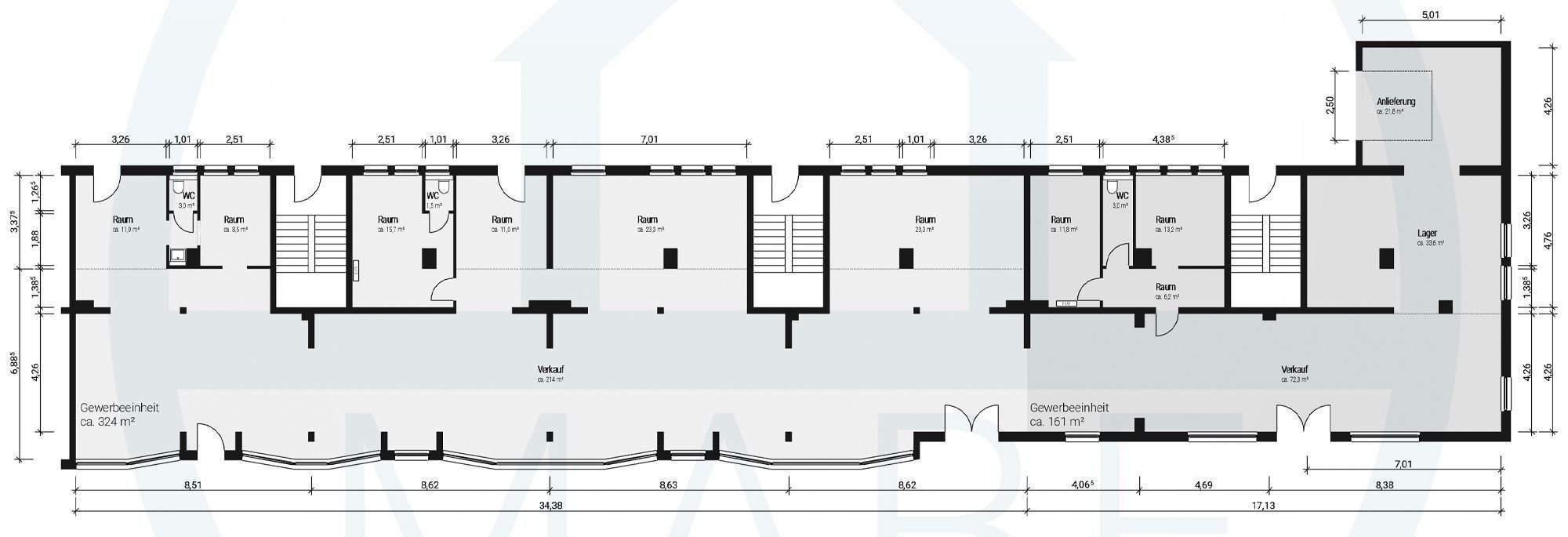 Ladenfläche zur Miete provisionsfrei 1.350 € 409 m²<br/>Verkaufsfläche von 91 m² bis 409 m²<br/>Teilbarkeit Karl-Marx-Str. 4 Hagenwerder Görlitz 02827