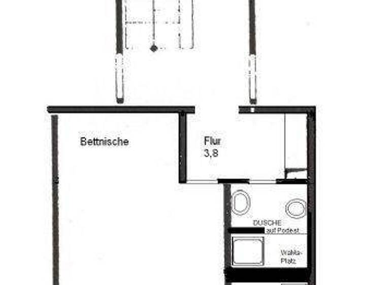 Studio zur Miete 280 € 1 Zimmer 30,2 m² 7. Geschoss Schanzenbarg 18 Bad Oldesloe 23843