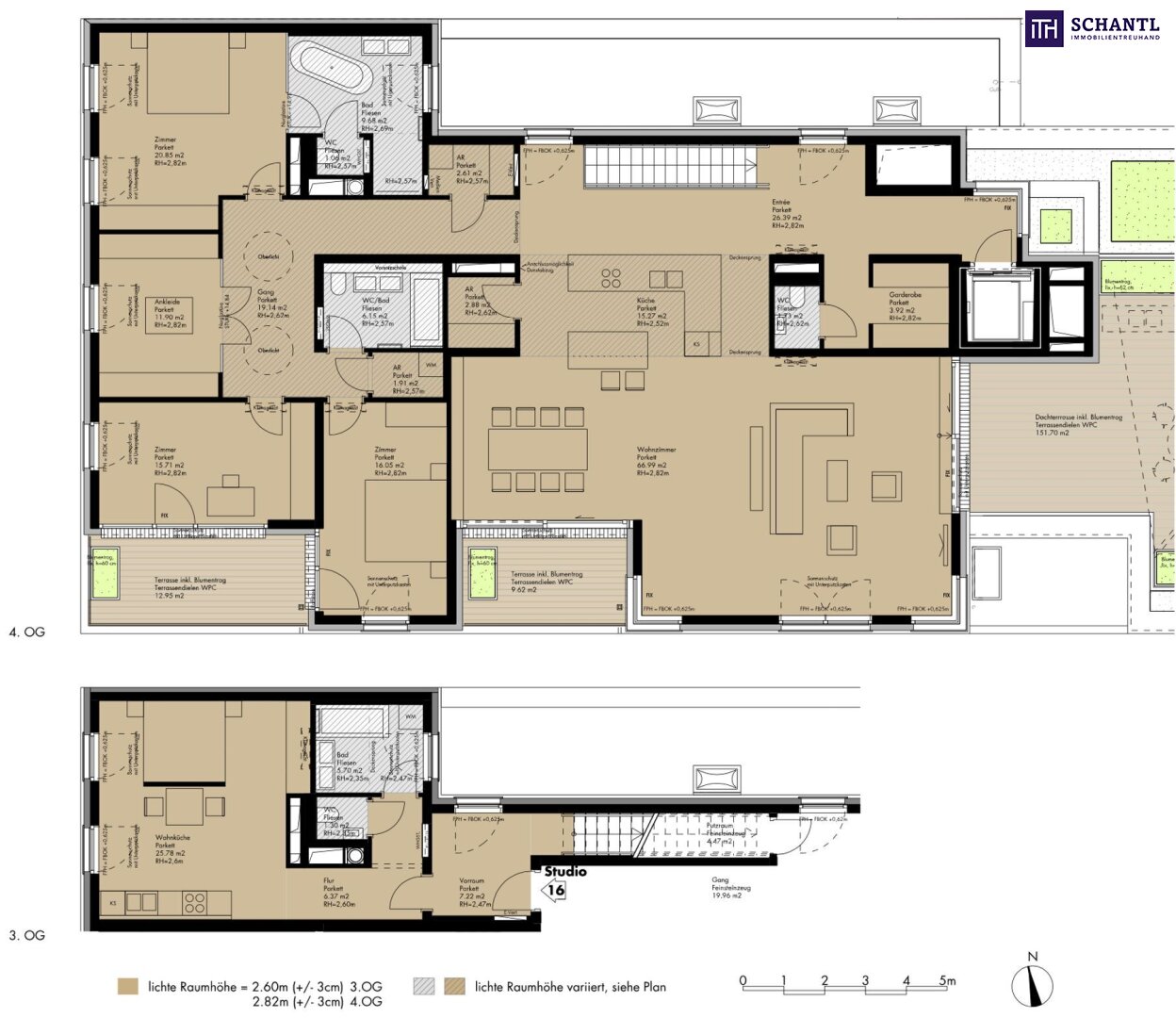 Penthouse zum Kauf 3.700.000 € 6 Zimmer 268,6 m²<br/>Wohnfläche 3.<br/>Geschoss Döblinger Hauptstraße Wien 1190