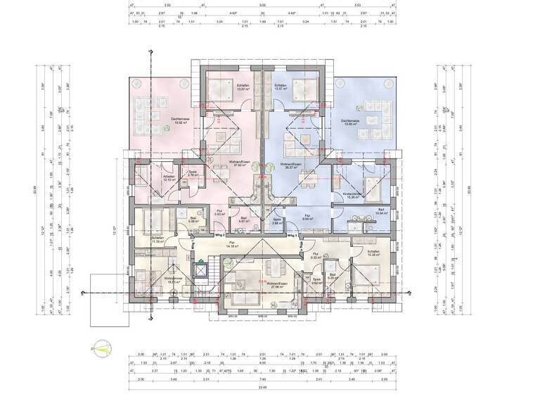 Terrassenwohnung zur Miete 1.050 € 3 Zimmer 96 m² Geschoss 1/2 frei ab 01.05.2026 Dr.-Douwes-Str. 7 Westrhauderfehn Rhauderfehn 26817