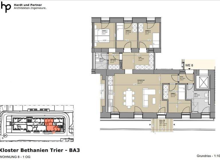 Wohnung zur Miete - Erstbezug 1.321 € 4 Zimmer 110,1 m² 2. Geschoss frei ab 01.08.2026 Kürenz Trier 54295