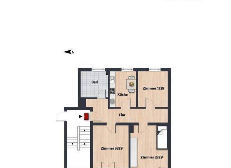 Studio zur Miete 183 € 1 Zimmer 26,1 m² 1. Geschoss frei ab 01.04.2026 Robert-Koch-Platz 8 Innenstadt Wolfsburg 38440