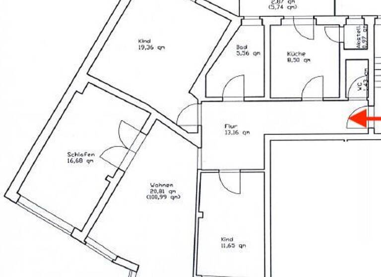 Wohnung zur Miete 650 € 4 Zimmer 100,2 m²<br/>Wohnfläche 2.<br/>Geschoss Schumannpl. 3 Innenstadt 112 Zwickau 08056