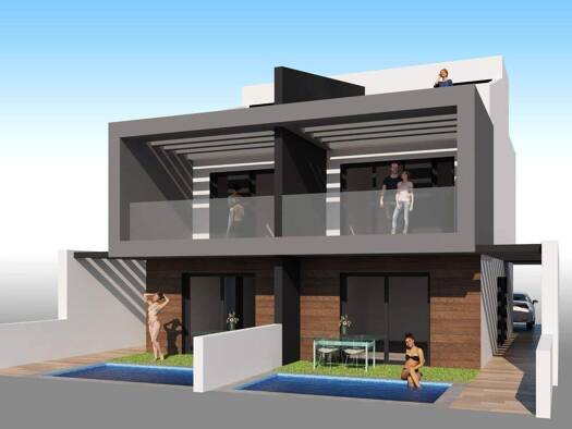 Doppelhaushälfte zum Kauf - Erstbezug provisionsfrei 400.000 € 4 Zimmer 81 m² 54 m² Grundstück San Javier