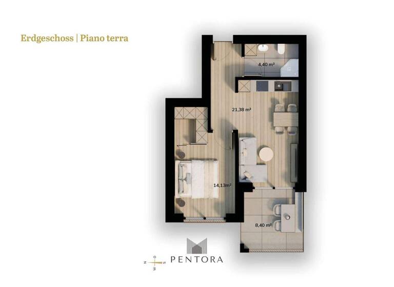 Wohnung zum Kauf 2 Zimmer 40 m² EG Schenna 39017