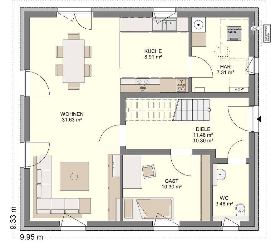Immobilie in Ursberg - Grundstück und Neubau 5-Zimmer-Massivhaus - Bild 4