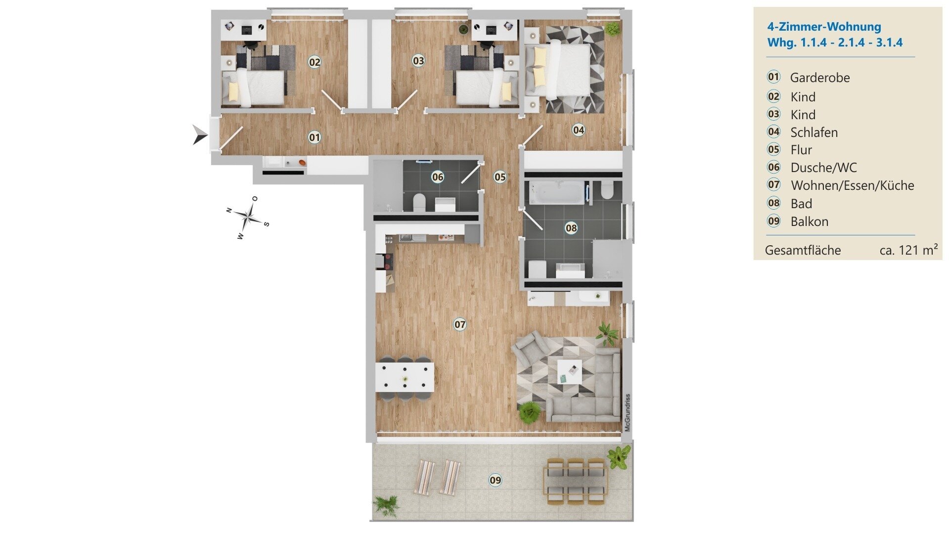 Terrassenwohnung zur Miete 1.765 € 4 Zimmer 121 m²<br/>Wohnfläche EG<br/>Geschoss Friedrichshafener Str. 157 Langenargen Langenargen 88085